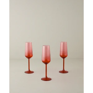 English Home Christmas Cam 3'lü Kadeh 195 ml Kırmızı