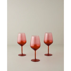 English Home Christmas Cam 3'lü Kadeh 490 ml Kırmızı