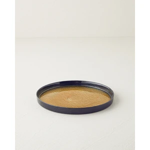 English Home Nova Cam Pasta Tabağı 22 cm Siyah-Gold