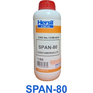 Hersil Kimya Span 80 Sorbitan Mono Oleat Smo 1 kg Hrschem