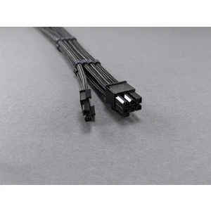 mm 6+2 Pin Ekran Kartı Uzatma Kablosu - Siyah Sleeved