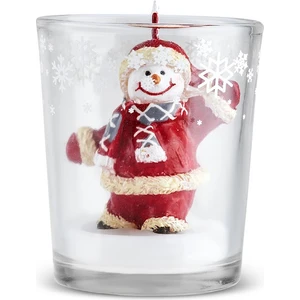 New Year Yılbaşı Snowman Bardak Mum