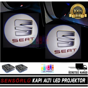 Seat Araçlar Için Pilli Yapıştırmalı Kapı Altı LED Logo
