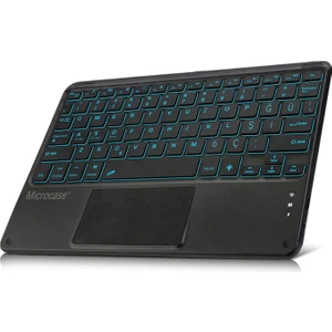 Tablet ve Telefonlar Için Rgb Işık Şarjlı Touchpadli Türkçe Bluetooth Klavye 24 Cm- AL2897