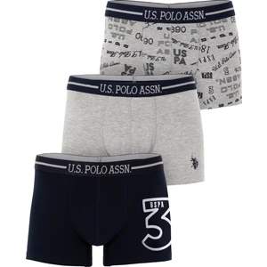 U.S. Polo Assn. Erkek Gri Melanj İç Giyim Alt 50301678-VR086