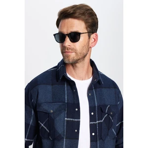 Erkek Relax Fit Rahat Kesim Oduncu Çift Cep Düğmeli Kareli Kışlık Gömlek