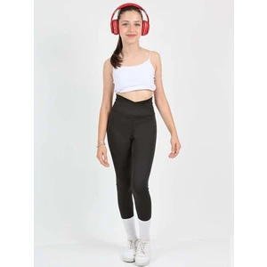 Kız Çocuk Yüksek Bel Kruvaze Kemer, Koşu, Yürüyüş,  Casual, Spor, Atletik, Egzersiz, Fittness Tayt
