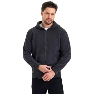 Erkek Polar Fermuarlı Kolu Lastikli Sweat