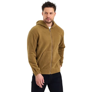 Erkek Polar Fermuarlı Kolu Lastikli Sweat