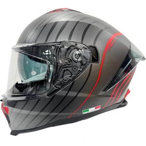 865 Space Black Red Kask