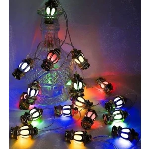 20'li Kandil Feneri LED Işık Rgb Işık Pilli