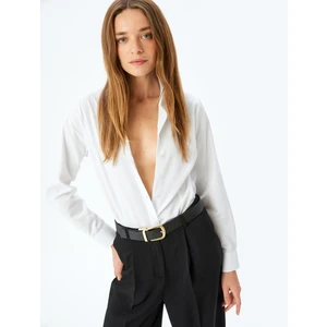 Uzun Kollu Slim Fit Klasik Poplin Gömlek