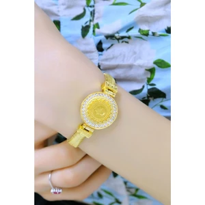 Aytek Gold 22 Ayar Çeyrekli Balık Sırtı Bileklik