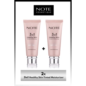 Note Cosmetics 3 İn 1 Healthy Skin Tinted Moisturizer 50 Spf Krem x 2 Adet