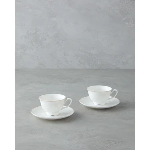 English Home Sakura New Bone China 4 Parça 2 Kişilik Kahve Fincan Takımı Gold