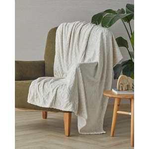 Luminance Varak Baskılı Supersoft Tv Battaniye 120X160 cm Krem