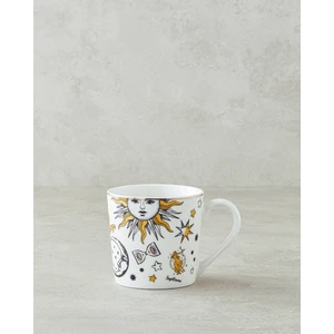 English Home Talisman Spirit New Bone China Kupa 370 ml Siyah-Beyaz-Gold