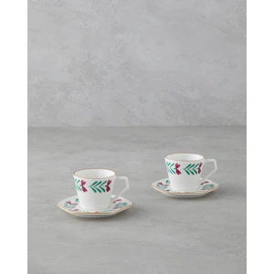 English Home Anna Bone Porselen 4 Parça 2 Kişilik Kahve Fincan Takımı 80 ml Renkli