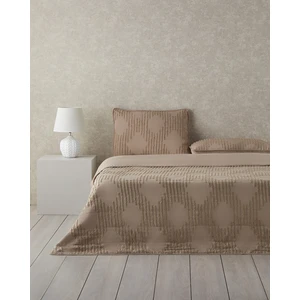 English Home Axis Kesmeli Tek Kişilik Yatak Örtüsü Takımı 160X220 cm Bej