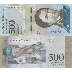 Venezuela 500 Bolivar 2017 Amazon Nehir Yunusu Temalı. Venezuella. Çil Kondisyon.