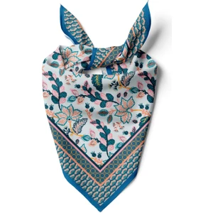 Mavi Desenli Pamuk Bandana