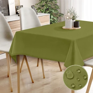 Canvas Sıvı Geçirmez Leke Tutmaz Masa Örtüsü