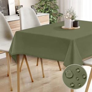 Canvas Sıvı Geçirmez Leke Tutmaz Masa Örtüsü