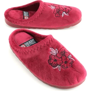 Kadın Kışlık Çiçek Desenli Ev Bahçe Gondol Terlik