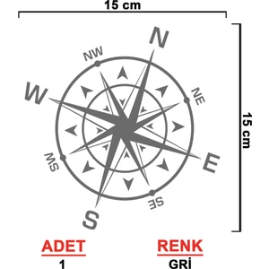Sönmez Sticker Pusula Sticker Model 2 - Oto Sticker - Araba Sticker - Araç Sticker - Araba Aksesuar - Kaput Sticker