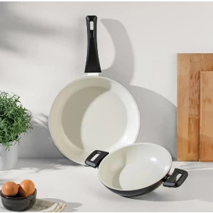 Galaxy Ceramic Siyah 2 Parça Tava Sahan Seti