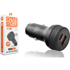 CR35 55W 3.0A Hızlı Pd+Çift Çıkışlı Araç Şarj Başlığı