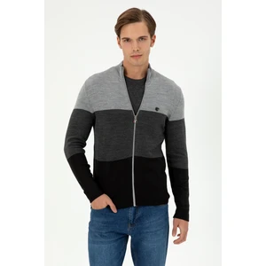 U.S. Polo Assn. Erkek Gri Melanj Hırka (Triko) 50297062-VR086