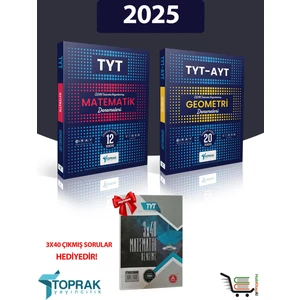 Toprak Yayınları 2025 TYT Matematik ve TYT AYT Geometri Deneme Set