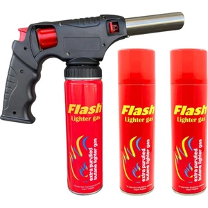 1300 Derece Orijinal Pürmüz Çakmak ST-818 + 3 Adet Flash Çakmak Gazı