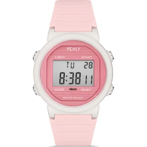 Dijital Su Geçirmez Kol Saati 219 Model Pembe +4 Renk Kronometre-Alarmlı