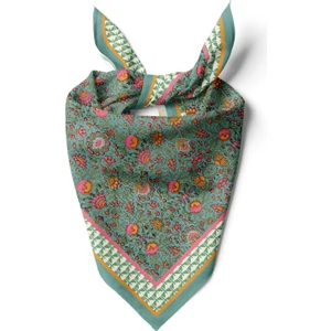 Çiçek Desenli Pamuk Bandana Canlı Renkler ve Yumuşak Dokusu ile Kadınlar İçin