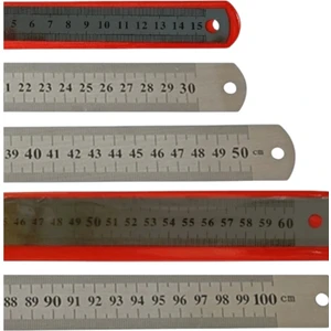 Beşli Çelik Cetvel Seti  ( 15-30-50-60-100 Cm)