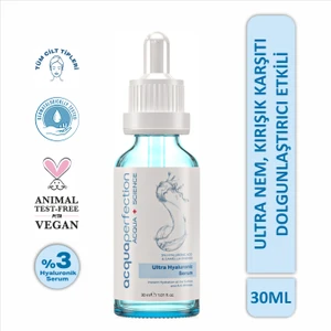 Acqua Perfection Ultra Yoğun Nemlendirme ve Dolgunlaştırıcı Etkili Serum (Ultra %3 Hyaluronic Acid ), Yenileyici Etki, Tüm Ciltlere Uygun 30 ml
