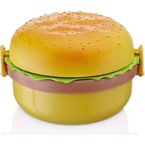 Hamburger Görünümlü Beslenme ve Saklama Kabı