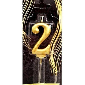 Parti Dükkanım 2 Rakam Mum Gold
