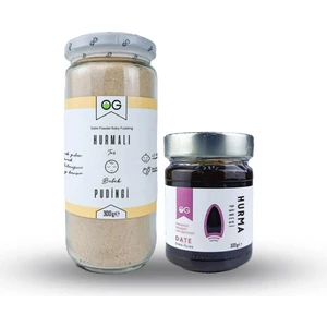 OG natural Hurmalı Bebek Pudingi ve Hurma Püresi Seti