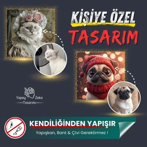 Pi Papers Kişiye Özel Tasarım, Kraliyet Aile Üyesi Posteri, Kişiselleştirilebilir Poster, Kedi Severlere Hediye, Akıllı Kağıt Poster Baskı