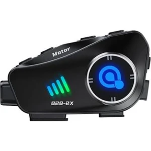 Q28-2X Motosiklet Kask Bluetooth Interkom Su Geçirmez  1080P Hd Sürüş Kaydedici Kablosuz Kamera