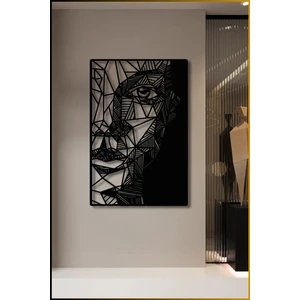 Geometrik Şekillendirilmiş Kadın Figürlü Tablo