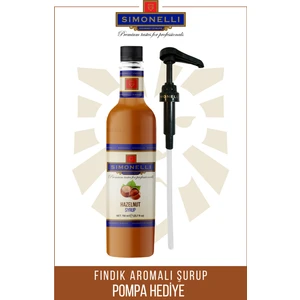 Kahve ve Kokteyl Şurubu Fındık 700 ml + Pompa Simonelli