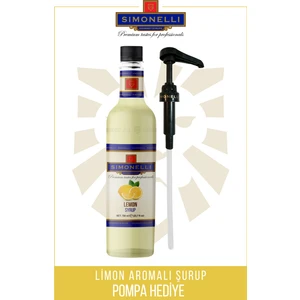 Kahve ve Kokteyl Şurubu Limon 700 ml + Pompa Simonelli