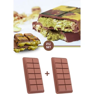 Dubai Çikolatası Kalıbı 2'li Set, Silikon Çikolata Kalıbı 2 Adet (18 x 8 x 2  cm )