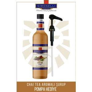 Kahve ve Kokteyl Şurubu Chai Tea Aromalı 700 ml + Pompa