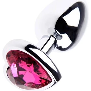 Kalp Mücevherli Çelik Plug Medium