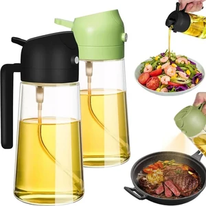 2 ADET Airfry Sprey & Yağdanlık Cam 500 ml KARIŞIK RENKLİ
